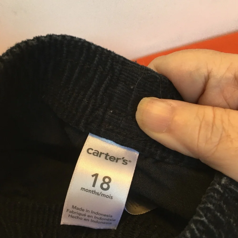 FINAL MARKDOWN Infants carters corduroy slacks 18 months